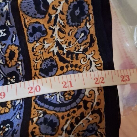 Lucky Brand Balloon Sleeve Blouse Boho Peasant Ruffle Cottagecore Small P - Picture 14 of 14